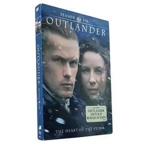 customized region 2 manufacturer DVD BOXED SETS MOVIES TV show Film Disk Duplication Printing factory Outlander Season 6 4DVD