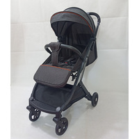 Poussette bébé en plastique et métal, très vendue, avec capote intégrale, fermeture éclair en maille, ceinture de sécurité à cinq points, réglage infini du dossier, pliable pour 6 mois et plus