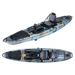 Kayak à pédales super léger pour une ou deux personnes, idéal pour la pêche estivale, les sports nautiques en mer, design résistant à l'eau pour adultes - Product Image 4