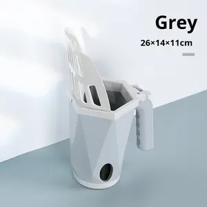 Neues Design Umweltfreundliche Plastik-Katzenstreu-Schaufel 2-in-1 Abnehmbares Hundekot-Entfernungs- und Reinigungswerkzeug mit Abfallbeutel - Product Image 6