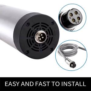 มอเตอร์แกนหมุน CNC ระบายความร้อนด้วยอากาศ Zhong Hua Jiang ความแม่นยำสูง ER20 80 มม. 2.2 กิโลวัตต์ 110V/220V/380V สำหรับเครื่องแกะสลัก CNC - Product Image 3