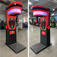 Machine de boxe électronique à monnayeur avec éclairage LED néon et pointage, pour usage commercial en centre commercial, vente en gros