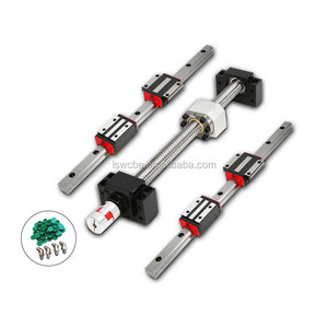 2Pcs 600mm HGR20 Linear Rail Guide With 4 Bearing Blocks & SFU1204 Ball Screw Kit