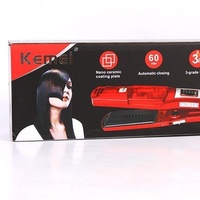 Lisseur de cheveux Kemei KM-3011 officiel authentique, vapeur humide et sèche, hydratant, en céramique, aluminium et titane, pour usage domestique et en camping-car