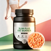 Comprimés brûle-graisses OEM Slim Plus, extrait naturel à base de plantes, complément de désintoxication pour un ventre plat, perte de poids, vente en gros
