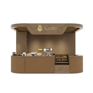 Kiosco de café portátil para exteriores móvil, vitrina de repostería, vitrina de <span class=keywords><strong>cafetería</strong></span>, vitrina, estante de exhibición - Product Image 1
