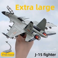 Modèle d'avion de chasse J-31 à l'échelle 1:24, avion de transport en alliage, jouet d'avion de simulation