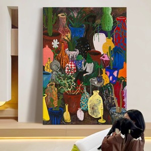 Pintura Abstracta al Óleo sobre Lienzo, de Alta Gama, para Decoración de Sala de Estar, Dormitorio, Fondo de Sofá, Cuadro para Colgar en la Pared - Product Image 5
