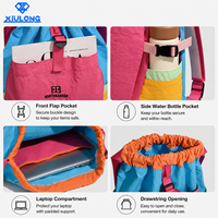 Sac de sport en gros, sac de voyage décontracté, sac à dos scolaire, sac de fitness, sac à cordon polyvalent pour activités de plein air, sac à dos sportif