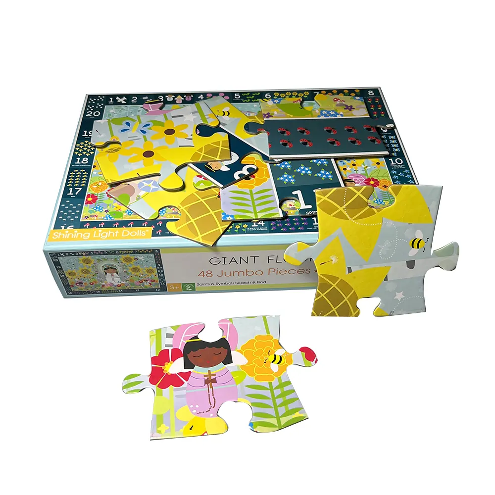 20pcs Montessori 3d Pattern kids cartoon animal jigsaw puzzle children early educational Gift DIY Puzzle Jigsaw