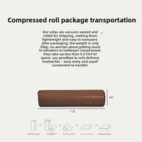 Canapé individuel moderne minimaliste à compression sous vide pour salon, en tissu éponge entièrement compressé, canapé paresseux Caterpillar