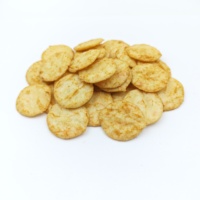 Galletas de Arroz Finas Coreanas Bajas en Grasa, Snacks Redondos, para Distribución Minorista en Supermercados y Tiendas de Conveniencia Asiáticas