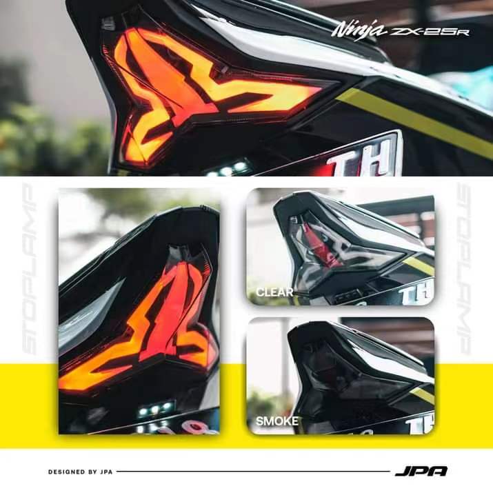 ninja250 400 zx25R LED LEDテールランプ JPA製 Cyber LED KAWASAKI Ninja ZX-25R カスタムテールランプ