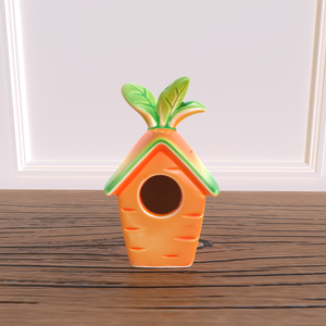 Unico a forma di carota in ceramica uccello casa resistente alle intemperie Eco uccello nido per la decorazione del giardino Logo personalizzato e alla rinfusa OEM piccolo Habitat per animali domestici - Product Image 5