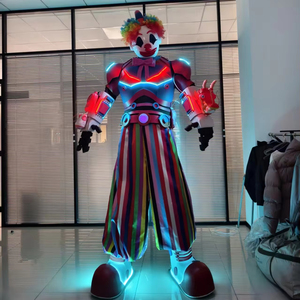 Nuevo <span class=keywords><strong>Disfraz</strong></span> <span class=keywords><strong>de</strong></span> <span class=keywords><strong>Payaso</strong></span> <span class=keywords><strong>de</strong></span> Alta Calidad Hecho a Mano <span class=keywords><strong>de</strong></span> 2.7 Metros <span class=keywords><strong>de</strong></span> Altura, <span class=keywords><strong>Disfraz</strong></span> <span class=keywords><strong>de</strong></span> Robot <span class=keywords><strong>Payaso</strong></span> Realista con Luces LED - Product Image 1