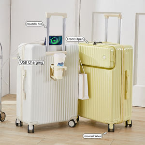Maleta de embarque para estudiantes jóvenes al por mayor con bolsillo frontal, funda de Puerto USB, equipaje universal ligero - Product Image 5