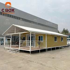 Cbox Upgrade Luxury 40ft Villa mobile extensible, hôtel pliable, bar, entrepôt, résidence avec cuisine, maison préfabriquée en conteneur - Product Image 2