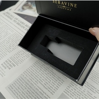 Boîte à rabat magnétique personnalisée de luxe abordable avec finition dorée mate, boîte cadeau pour parfum, idéale pour l'emballage de cadeaux.