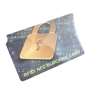 Custom pattern 13.56mhz iso14443a wholesale rfid blocking to protect your ID
