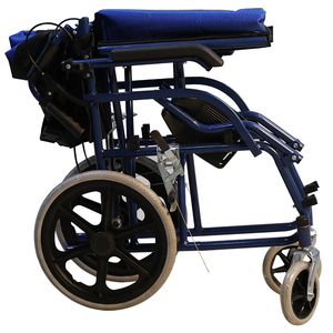 <span class=keywords><strong>Fauteuil</strong></span> roulant manuel compact et portable pour adultes, léger, pliable, avec freins à main, sécurité pour personnes handicapées - Product Image 2