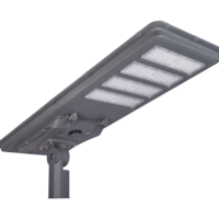 IP65 tout en un lampadaire solaire 8000 lumens installation de 8 à 9 mètres avec fonction de temps/télécommande/capteur en option utilisant dans la ville du parc