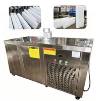 Machine à glaçons industrielle 1t 5kg à haute efficacité, avec stockage 1000kg, composant moteur central, pour blocs de glace – Vente chaude