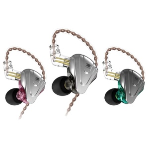 Écouteurs KZ ZSX en métal, technologie hybride 5ba+1dd, 12 haut-parleurs, basses HiFi, écouteurs intra-auriculaires, moniteur intra-auriculaire, <span class=keywords><strong>casque</strong></span> à réduction de bruit - Product Image 1
