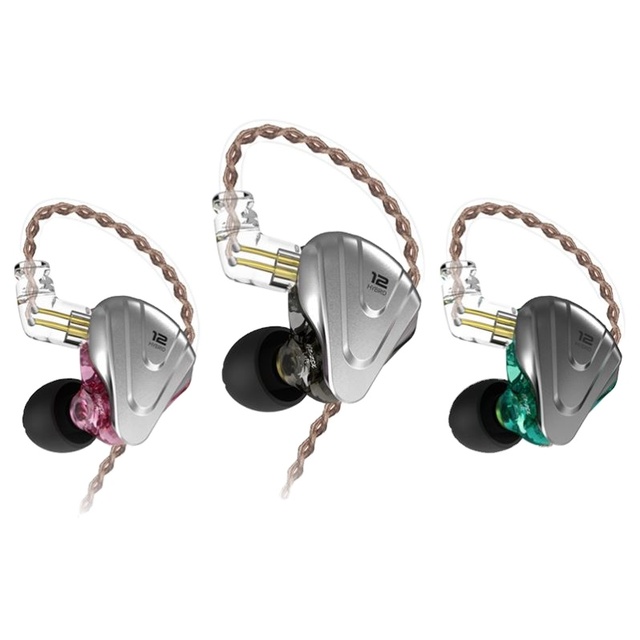 KZ ZSX Metal Earphones 5ba+1dd Hybrid Technology 12 Driver Hifi Bass Earbuds in Ear Monitor Headphones Noise Cancelling Headset
