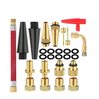 MAXFORD 27 pièces pneu de vélo Tube gonflable aiguille tuyau d'air adaptateur Kits outils de réparation de vélo connecteur pompe vélo pneu accessoires