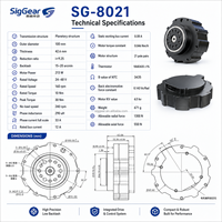 Moteur BLDC intégré avec boîte de vitesses planétaire de 100 mm, 213 W, 24-48 V, silencieux, haute précision, économie d'énergie, pour robot exosquelette