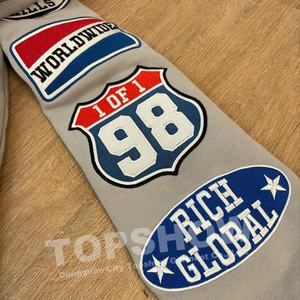 Conjunto Deportivo de Pantalones y Sudadera con Capucha de Alta Calidad de Topshow Streetwear, con Logotipo Personalizado en Parche, Estilo Holgado, Felpa Francesa, Traje Deportivo para Hombre - Product Image 2