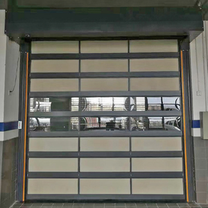 Porte <span class=keywords><strong>de</strong></span> <span class=keywords><strong>garage</strong></span> moderne suspendue électrique industrielle en alliage d'aluminium étanche style automatique pliable polymère moteur bois plastique - Product Image 6