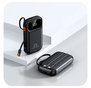 แบตเตอรี่สำรองแบบพกพาขนาด 10000mAh ชาร์จเร็ว 22.5W พร้อมสายชาร์จในตัว ไฟ LED แสดงสถานะ แบตเตอรี่สำรองสำหรับเดินทาง - Product Image 4