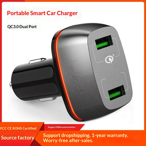Cargador de Coche USB de Doble Puerto QC3.0 con Carga Rápida <span class=keywords><strong>SCP</strong></span> y Diseño Ignífugo para Laptop y Teléfono Móvil - Product Image 6