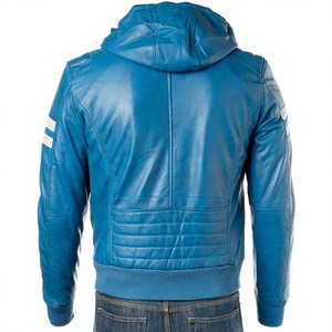 High Quality Men's Genuine Fashion <b>Leather</b> <b>Jacket</b> Latest Design with <b>Long</b> Sleeve Breathable and Quick Dry Fashion <b>Leather</b> <b>Jacket</b> - Product Image 3