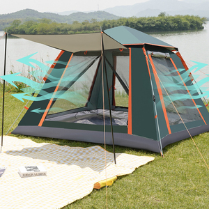 Carpa de Camping de Lujo Ultraligera de Alta Calidad, Carpa Familiar para 4 Personas, Resistente a la Lluvia, para Exteriores - Product Image 4