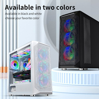 Boîtier PC E-ATX SNOWMAN, nouveau design, support multi-ventilateurs, châssis gaming, design en mesh, pour jeux vidéo.