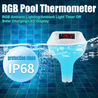 Kabelloses Digitales Pool-Thermometer-Empfängerset IP68 Wasserdicht LCD-Display USB-Betrieben Schwimmendes Design ABS-Material 433MHz