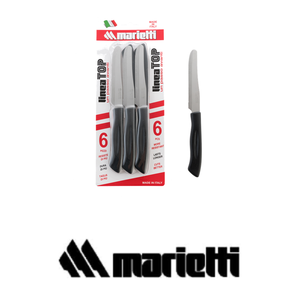 Marietti Top Dinner <b>Knife</b>, Pack of 6, Double Serrated Blade, M/Plas Sharpening - Product Image 3
