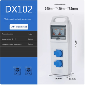 Portable handheld distribution box, double-position, triple-position, five-position, six-position, set - Product Image 6