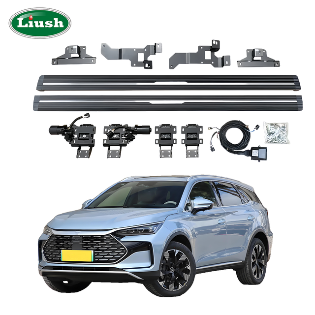Upgrade Liush Retractable Power Electric Side Step Running Board for BYD Tang Aluminum Alloy Automatic Car Electronic Side Pedal