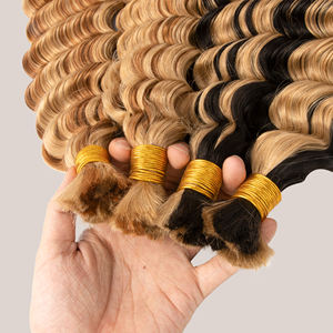 2025 Cabello humano crudo 100% sin procesar Fábrica a granel Venta al por mayor Sin trama Remy Cabello doble dibujado a granel - Product Image 1