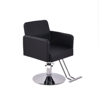 Kursi Salon Rambut Mewah dari Produsen Langsung, Kulit Sintetis, Pengoperasian Pedal, Tahan Lama, Rotasi 360 Derajat