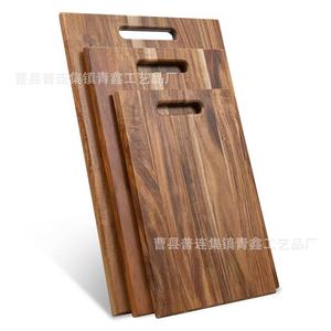 Tabla de cortar de madera de acacia rectangular con asa para uso en la cocina, tabla para cortar carne, fabricada en Shandong, Qingxin - Product Image 5