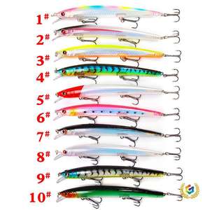 Leurre dur flottant longue portée - Appât pour la pêche en eau moyenne pour la pêche en mer et en eau douce - Attrape le bar, le brochet, la carpe, la perche, le snapper - Product Image 5