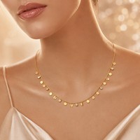 Meilleure Vente 2026 Collier Pendentif Disque Rond Bijoux Zircon Tendance Collier Femme Acier Inoxydable Plaqué Or