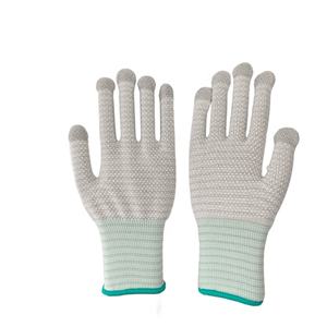 13G ESD شريط الكربون سلس محبوك قفاز العمل قبضة PVC منقط عدم الانزلاق مكافحة ساكنة قفازات للصناعة - Product Image 2