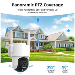 Cámara de Vigilancia PTZ Impermeable Transfronteriza, Modelo Domo <span class=keywords><strong>ICSEE</strong></span> de 12 Pulgadas, Inalámbrica, Inteligente, CMOS, Resolución 2560x1440, Visión Nocturna - Product Image 4