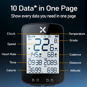 Computadora para Ciclismo con GPS XOSS G2 Plus, Pantalla LCD Segmentada de 2.2'', Batería de +28 Horas, Velocímetro Inalámbrico para Bicicleta, Rastreador BLE ANT+, Resistente al Agua - Product Image 4