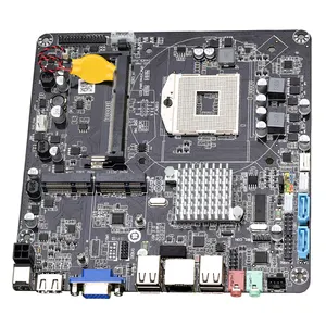 Motherboard Mini Itx HM55 Lntel dengan Soket PGA 989 OEM ODM Motherboard Mendukung Lnci Seri Mobile Lnci SO-DIMM CPU DDR3 SDRAM